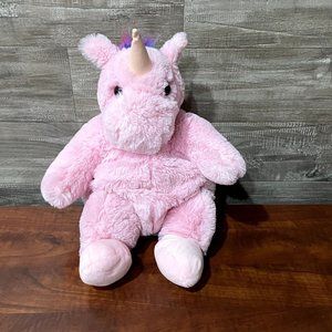 Unicorn Pink Plush Backpack 16”  with straps